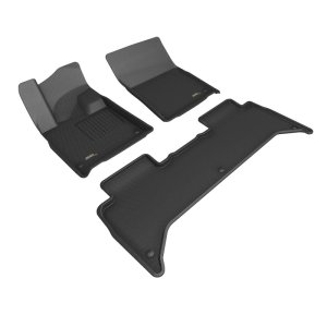 Rivian R1T Floor Mat Set - 3D MAXpider - KAGU - Black - `25-`26 Rivian R1T Floor Mat Set - 3D MAXpider - KAGU - Black - `25-`26